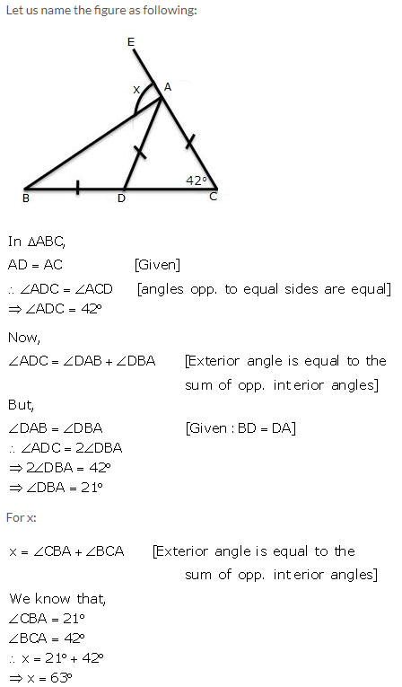 Selina Concise Mathematics Class 9 ICSE Solutions Isosceles Triangles 9