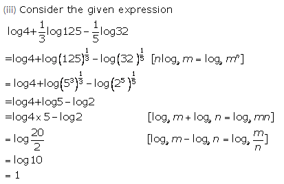 Selina Concise Mathematics Class 9 ICSE Solutions Logarithms 21