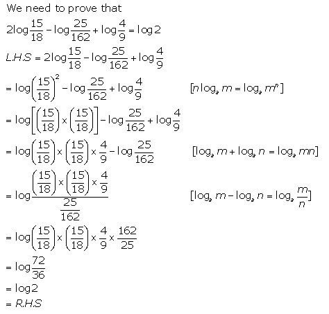 Selina Concise Mathematics Class 9 ICSE Solutions Logarithms 22