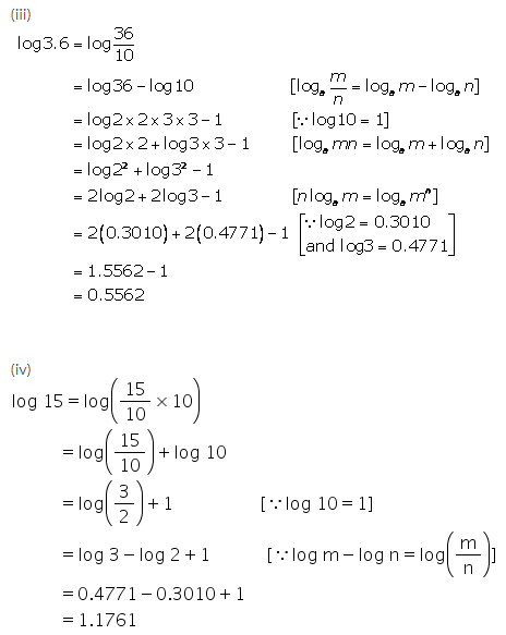 Selina Concise Mathematics Class 9 ICSE Solutions Logarithms 34