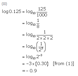 Selina Concise Mathematics Class 9 ICSE Solutions Logarithms 40