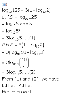 Selina Concise Mathematics Class 9 ICSE Solutions Logarithms 50