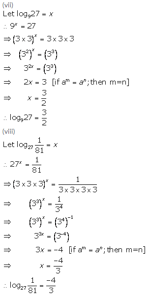 Selina Concise Mathematics Class 9 ICSE Solutions Logarithms 6