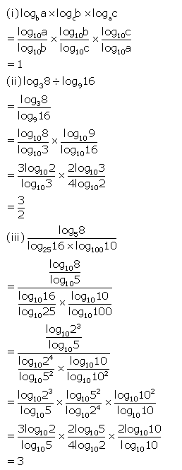 Selina Concise Mathematics Class 9 ICSE Solutions Logarithms 72