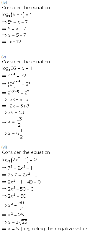 Selina Concise Mathematics Class 9 ICSE Solutions Logarithms 9