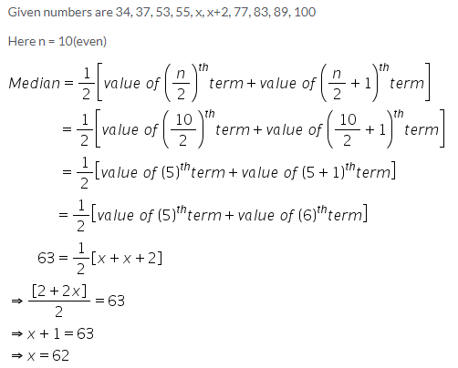 Selina Concise Mathematics Class 9 ICSE Solutions Mean and Median image - 20