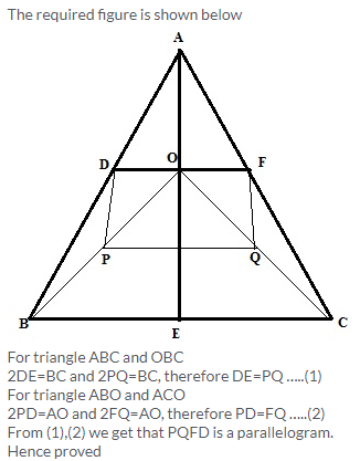 Selina Concise Mathematics Class 9 ICSE Solutions Mid-point and Its Converse [ Including Intercept Theorem] 10