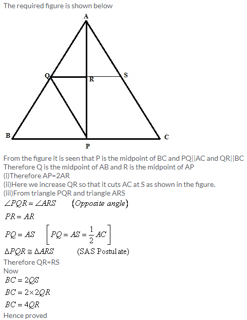 Selina Concise Mathematics Class 9 ICSE Solutions Mid-point and Its Converse [ Including Intercept Theorem] 11