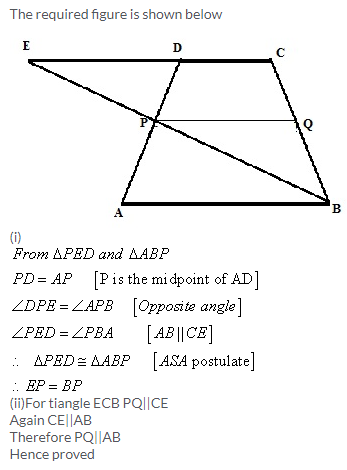 Selina Concise Mathematics Class 9 ICSE Solutions Mid-point and Its Converse [ Including Intercept Theorem] 12