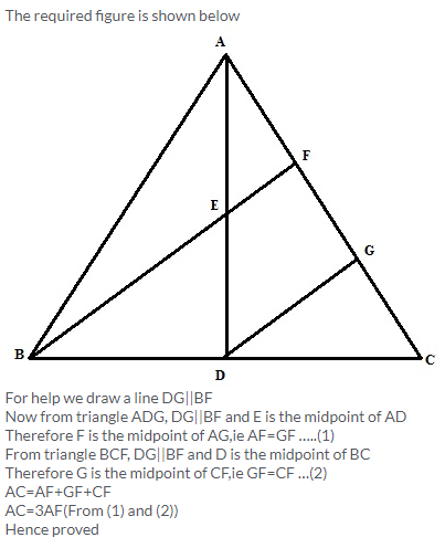 Selina Concise Mathematics Class 9 ICSE Solutions Mid-point and Its Converse [ Including Intercept Theorem] 13