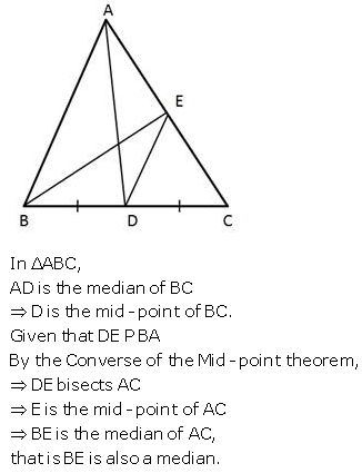 Selina Concise Mathematics Class 9 ICSE Solutions Mid-point and Its Converse [ Including Intercept Theorem] 15