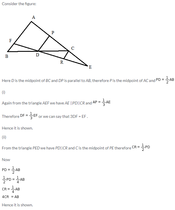 Selina Concise Mathematics Class 9 ICSE Solutions Mid-point and Its Converse [ Including Intercept Theorem] 20