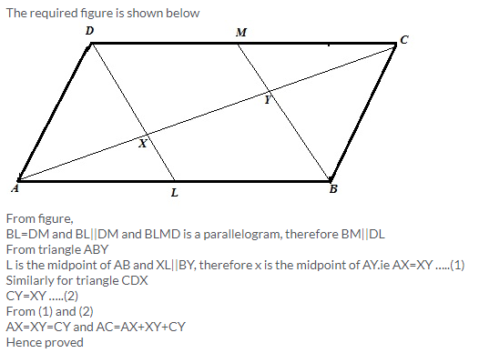 Selina Concise Mathematics Class 9 ICSE Solutions Mid-point and Its Converse [ Including Intercept Theorem] 7