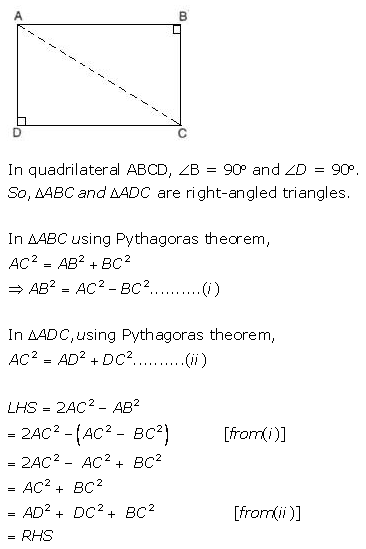 Selina Concise Mathematics Class 9 ICSE Solutions Pythagoras Theorem [Proof and Simple Applications with Converse image - 24