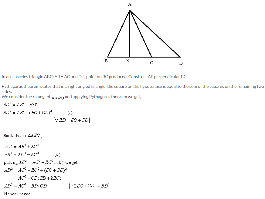 Selina Concise Mathematics Class 9 ICSE Solutions Pythagoras Theorem [Proof and Simple Applications with Converse image - 30