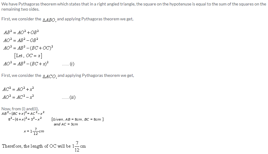 Selina Concise Mathematics Class 9 ICSE Solutions Pythagoras Theorem [Proof and Simple Applications with Converse image - 6