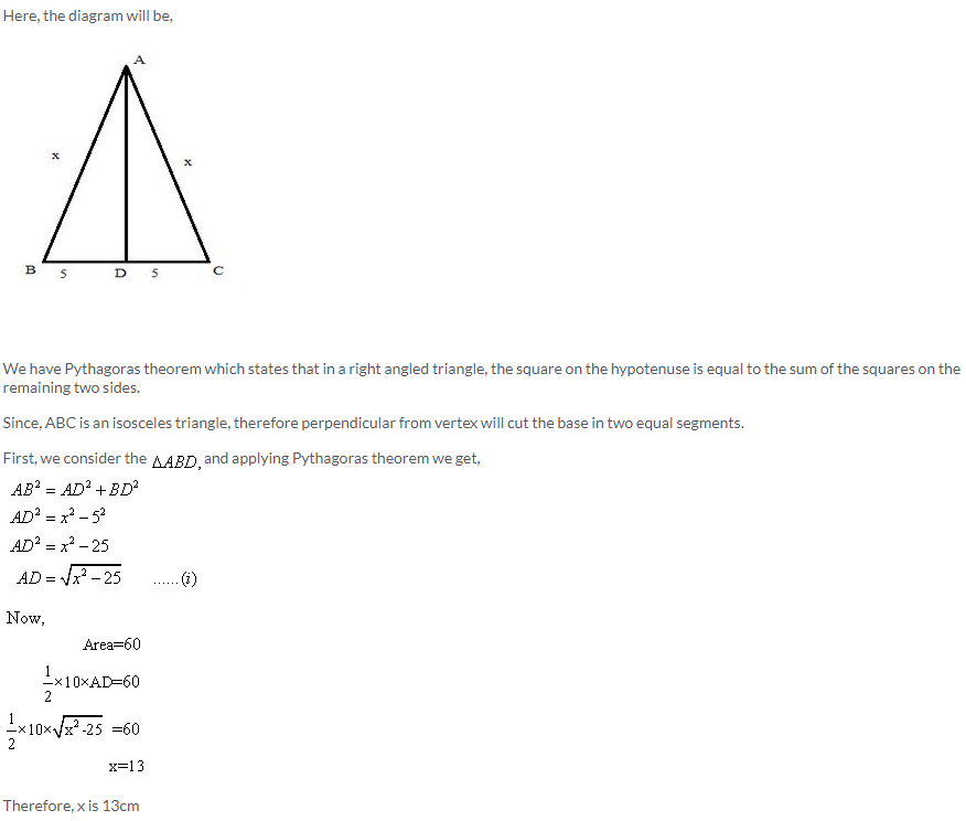 Selina Concise Mathematics Class 9 ICSE Solutions Pythagoras Theorem [Proof and Simple Applications with Converse image - 7