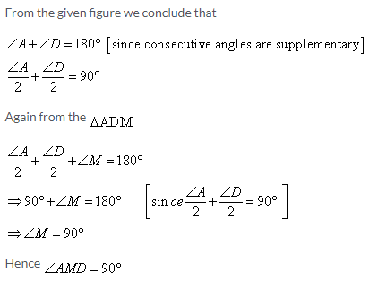 Selina Concise Mathematics Class 9 ICSE Solutions Rectilinear Figures [Quadrilaterals Parallelogram, Rectangle, Rhombus, Square and Trapezium] image - 16