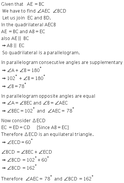 Selina Concise Mathematics Class 9 ICSE Solutions Rectilinear Figures [Quadrilaterals Parallelogram, Rectangle, Rhombus, Square and Trapezium] image - 18