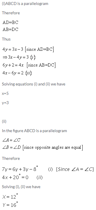 Selina Concise Mathematics Class 9 ICSE Solutions Rectilinear Figures [Quadrilaterals Parallelogram, Rectangle, Rhombus, Square and Trapezium] image - 25