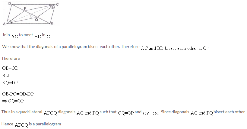 Selina Concise Mathematics Class 9 ICSE Solutions Rectilinear Figures [Quadrilaterals Parallelogram, Rectangle, Rhombus, Square and Trapezium] image - 44