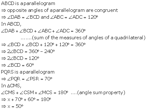 Selina Concise Mathematics Class 9 ICSE Solutions Rectilinear Figures [Quadrilaterals Parallelogram, Rectangle, Rhombus, Square and Trapezium] image - 47