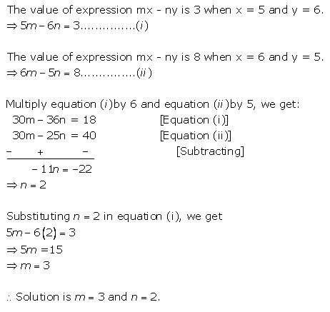 Selina Concise Mathematics Class 9 ICSE Solutions Simultaneous (Linear) Equations (Including Problems) 27