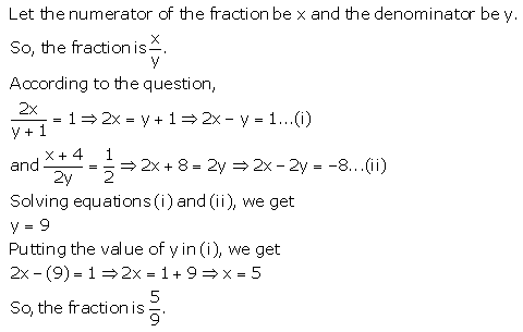 Selina Concise Mathematics Class 9 ICSE Solutions Simultaneous (Linear) Equations (Including Problems) 59