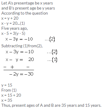 Selina Concise Mathematics Class 9 ICSE Solutions Simultaneous (Linear) Equations (Including Problems) 68