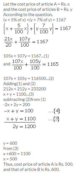 Selina Concise Mathematics Class 9 ICSE Solutions Simultaneous (Linear) Equations (Including Problems) 75