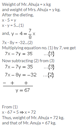 Selina Concise Mathematics Class 9 ICSE Solutions Simultaneous (Linear) Equations (Including Problems) 84