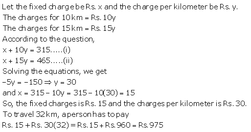 Selina Concise Mathematics Class 9 ICSE Solutions Simultaneous (Linear) Equations (Including Problems) 86