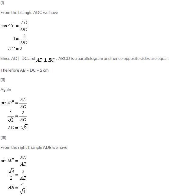 Selina Concise Mathematics Class 9 ICSE Solutions Solution of Right Triangles image - 14