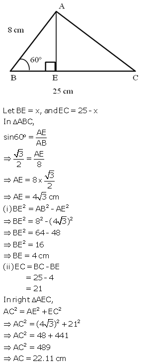 Selina Concise Mathematics Class 9 ICSE Solutions Solution of Right Triangles image - 15