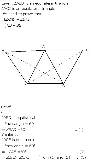 Selina Concise Mathematics Class 9 ICSE Solutions Triangles [Congruency in Triangles] 22