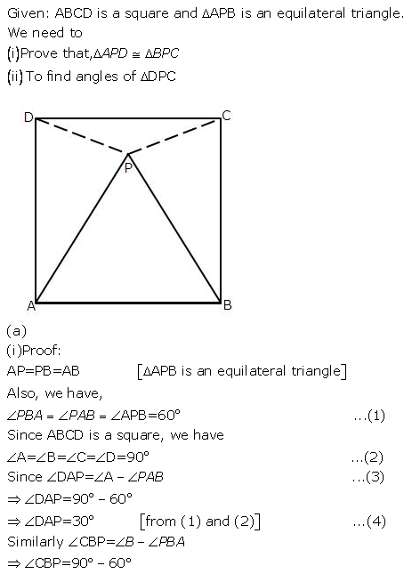 Selina Concise Mathematics Class 9 ICSE Solutions Triangles [Congruency in Triangles] 24