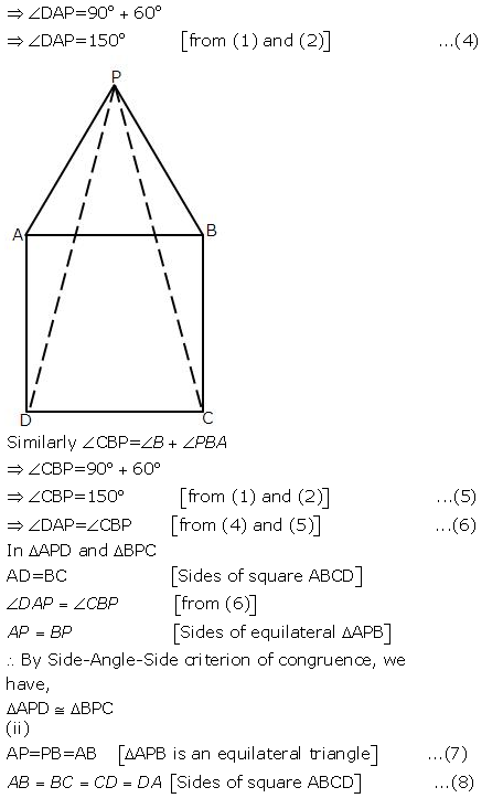 Selina Concise Mathematics Class 9 ICSE Solutions Triangles [Congruency in Triangles] 27