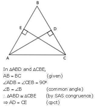 Selina Concise Mathematics Class 9 ICSE Solutions Triangles [Congruency in Triangles] 42