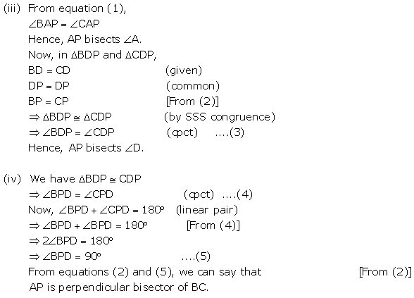 Selina Concise Mathematics Class 9 ICSE Solutions Triangles [Congruency in Triangles] 46