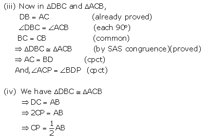 Selina Concise Mathematics Class 9 ICSE Solutions Triangles [Congruency in Triangles] 48