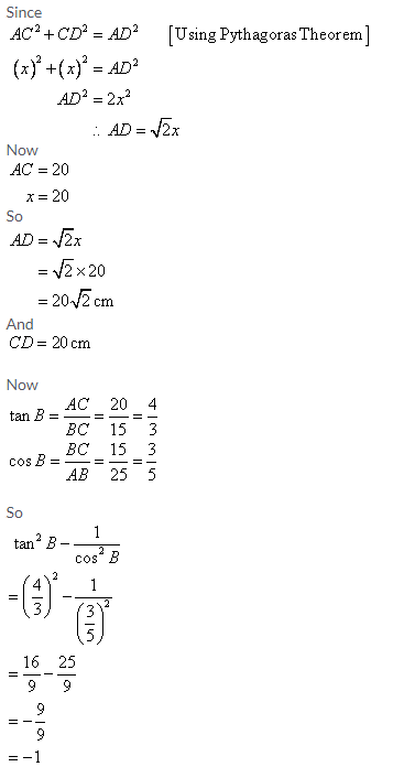 Selina Concise Mathematics Class 9 ICSE Solutions Trigonometrical Ratios image - 50