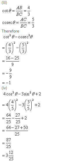 Selina Concise Mathematics Class 9 ICSE Solutions Trigonometrical Ratios image - 54