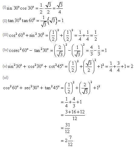 Selina Concise Mathematics Class 9 ICSE Solutions Trigonometrical Ratios of Standard Angles image - 1