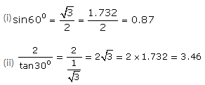 Selina Concise Mathematics Class 9 ICSE Solutions Trigonometrical Ratios of Standard Angles image - 10