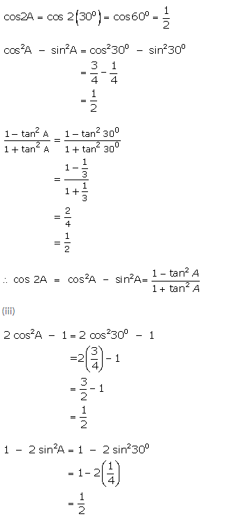 Selina Concise Mathematics Class 9 ICSE Solutions Trigonometrical Ratios of Standard Angles image - 15.