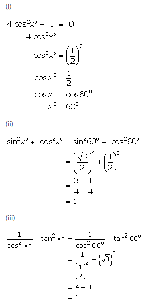 Selina Concise Mathematics Class 9 ICSE Solutions Trigonometrical Ratios of Standard Angles image - 27