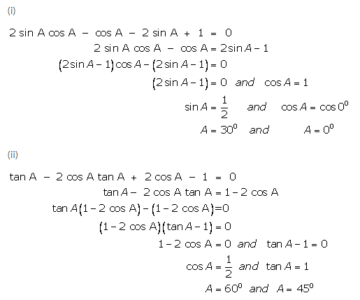 Selina Concise Mathematics Class 9 ICSE Solutions Trigonometrical Ratios of Standard Angles image - 34