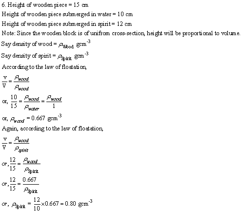 Selina Concise Physics Class 9 ICSE Solutions Upthrust in Fluids, Archimedes' Principle and Floatation image - 44