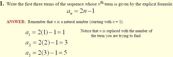 Sequences 3