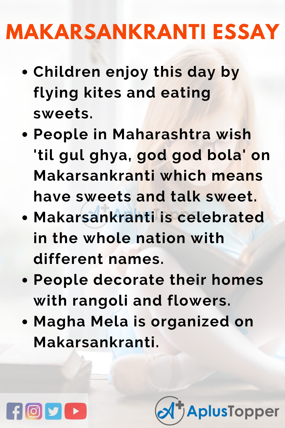 Short Essay on Makarsankranti 150 Words In English